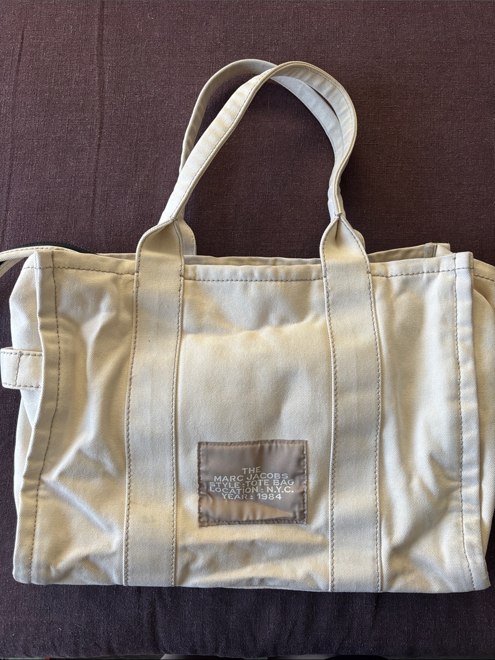 Marc Jacobs The Canvas Large Tote Bag in Beige - Picture 5 of 11